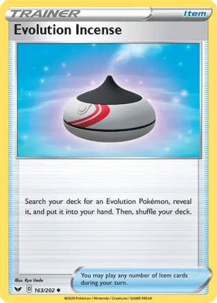 Evolution Incense — SWSH01: Sword & Shield Base Set Pokémon TCG card by Ryo Ueda