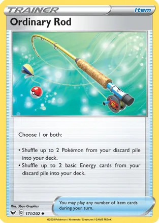 Ordinary Rod — SWSH01: Sword & Shield Base Set Pokémon TCG card by 5ban Graphics