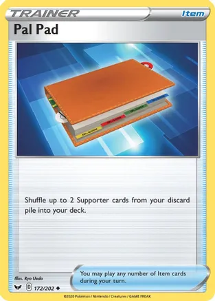 Pal Pad — SWSH01: Sword & Shield Base Set Pokémon TCG card by Ryo Ueda