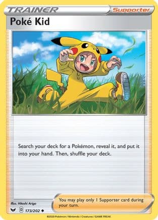 Poke Kid — SWSH01: Sword & Shield Base Set Pokémon TCG card by Hitoshi Ariga