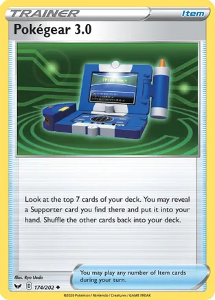 Pokegear 3.0 — SWSH01: Sword & Shield Base Set Pokémon TCG card by Ryo Ueda