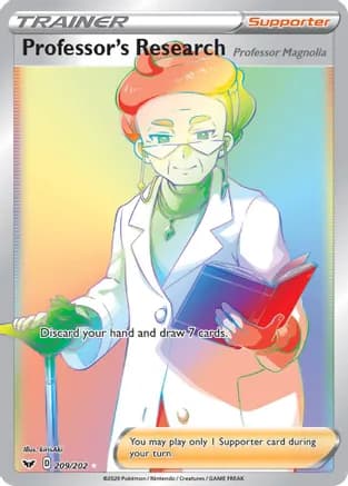 Professor's Research [Professor Magnolia] (Secret) — SWSH01: Sword & Shield Base Set