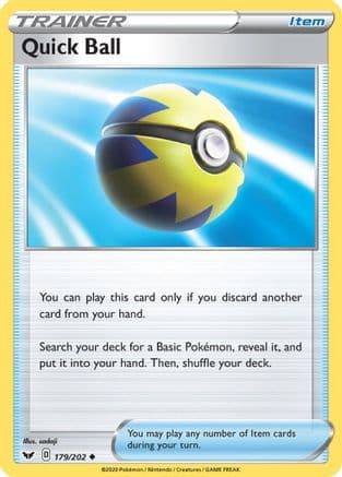 Quick Ball — SWSH01: Sword & Shield Base Set Pokémon TCG card by sadaji