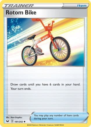 Rotom Bike — SWSH01: Sword & Shield Base Set Pokémon TCG card by 5ban Graphics