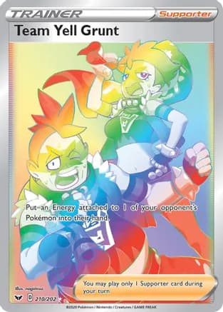 Team Yell Grunt (Secret) — SWSH01: Sword & Shield Base Set