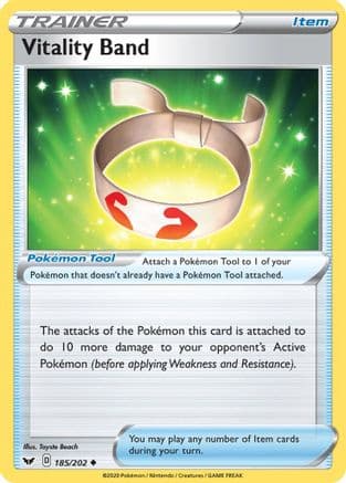 Vitality Band — SWSH01: Sword & Shield Base Set Pokémon TCG card by Toyste Beach