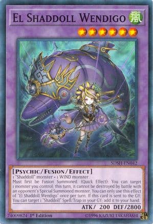El Shaddoll Wendigo — Structure Deck: Shaddoll Showdown Yu-Gi-Oh! card by KAZUKI TAKAHASHI