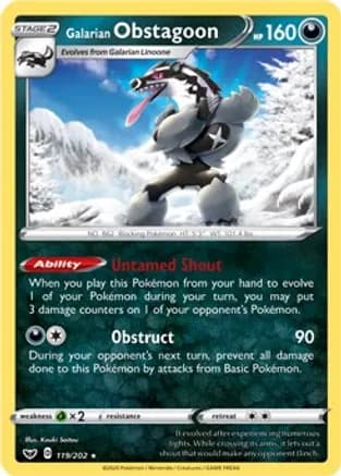 Galarian Obstagoon - 119/202 — Deck Exclusives
