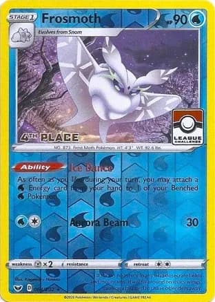 Frosmoth - 064/202 (League Challenge) [4th Place] — League & Championship Cards