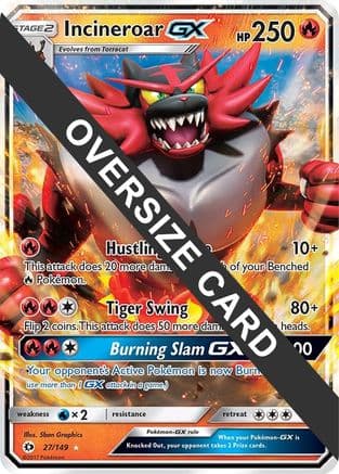 Incineroar GX - 27/149 — Jumbo Cards Pokémon TCG card by Sban Graphics