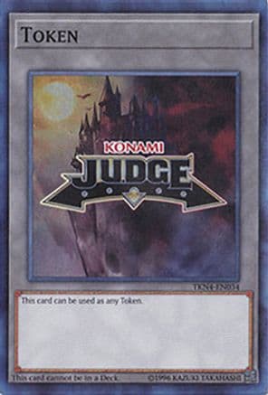 Official Judge Token: TKN4-EN034 — Judge Promotional Cards