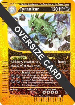 Tyranitar - 3/12 — Jumbo Cards Pokémon TCG card by Kimiya Masago