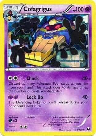 Cofagrigus - 52/108 (Cracked Ice Holo) — Deck Exclusives Pokémon TCG card by Ryohei Yoshida