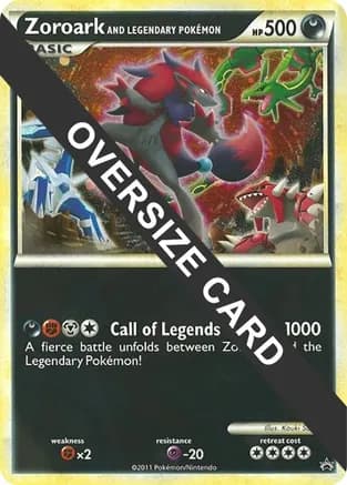 Zoroark and Legendary Pokemon (World of Illusions Promo) — Jumbo Cards