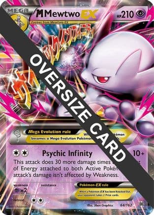M Mewtwo EX - 64/162 — Jumbo Cards