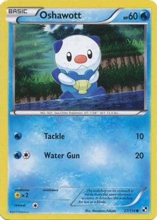 Oshawott - 27/114 (Cosmos Holo) — Alternate Art Promos Pokémon TCG card by Masaaki Iwane