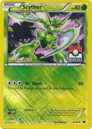 Scyther - 4/108 (Pokemon League) [1st Place] — League & Championship Cards