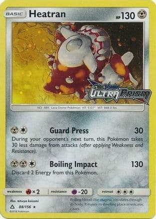Heatran - 88/156 (Prerelease) — Alternate Art Promos Pokémon TCG card by Tetsuya Koizumi