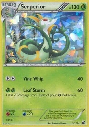 Serperior - 5/114 (Cracked Ice Holo) — Deck Exclusives Pokémon TCG card by Hasuno Itosama