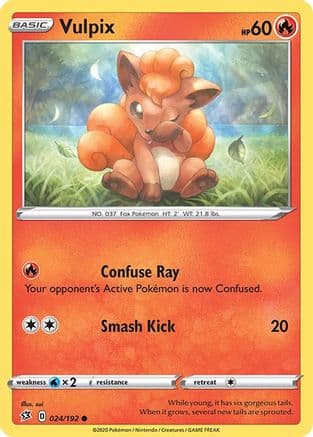 Vulpix — SWSH02: Rebel Clash Pokémon TCG card by sui