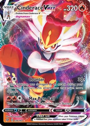 Cinderace VMAX — SWSH02: Rebel Clash Pokémon TCG card by 5ban Graphics