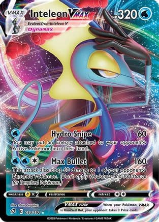 Inteleon VMAX — SWSH02: Rebel Clash Pokémon TCG card by 5ban Graphics