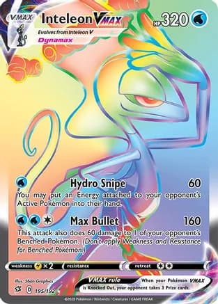 Inteleon VMAX (Secret) — SWSH02: Rebel Clash