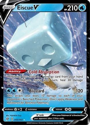 Eiscue V — SWSH02: Rebel Clash Pokémon TCG card by PLANETA Tsuji