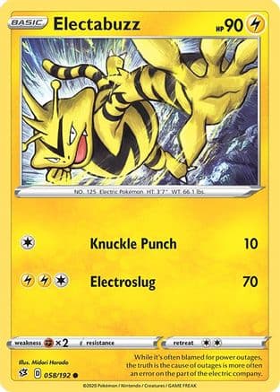 Electabuzz — SWSH02: Rebel Clash Pokémon TCG card by Midori Harada