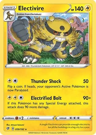 Electivire — SWSH02: Rebel Clash