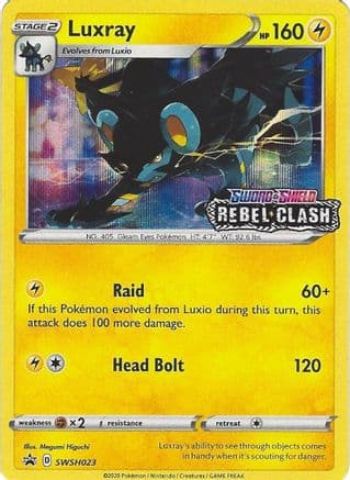 Luxray - SWSH023 (Prerelease) — SWSH: Sword & Shield Promo Cards Pokémon TCG card by Megumi Higuchi
