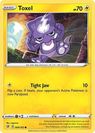 Toxel — SWSH02: Rebel Clash Pokémon TCG card by nagimiso