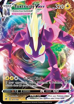 Toxtricity VMAX — SWSH02: Rebel Clash Pokémon TCG card by 5ban Graphics