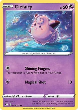 Clefairy — SWSH02: Rebel Clash Pokémon TCG card by satoma