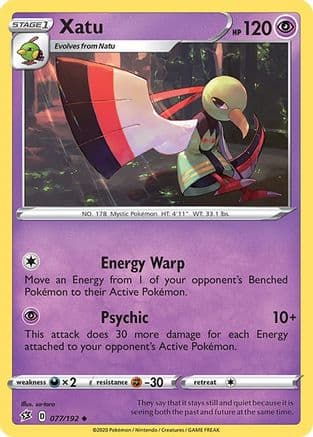 Xatu — SWSH02: Rebel Clash Pokémon TCG card by so-taro