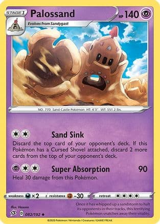 Palossand — SWSH02: Rebel Clash Pokémon TCG card by Hasuno