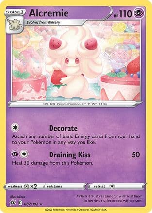 Alcremie — SWSH02: Rebel Clash Pokémon TCG card by Mizue