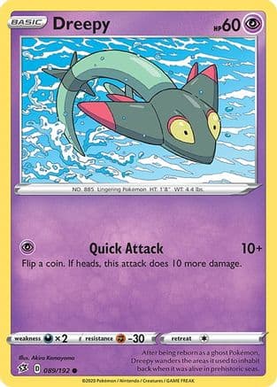 Dreepy — SWSH02: Rebel Clash Pokémon TCG card by Akira Komayama