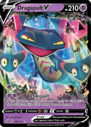 Dragapult V — SWSH02: Rebel Clash Pokémon TCG card by aky CG Works