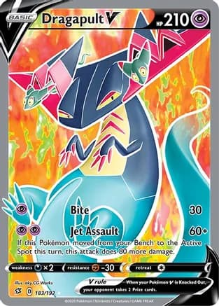Dragapult V (Full Art) — SWSH02: Rebel Clash
