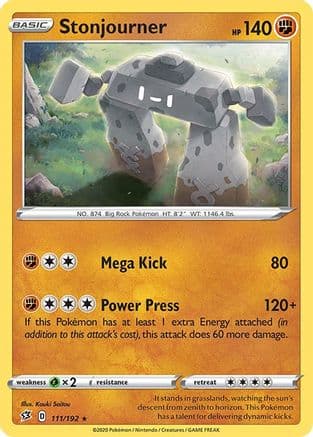 Stonjourner — SWSH02: Rebel Clash Pokémon TCG card by HYOGONOSUKE
