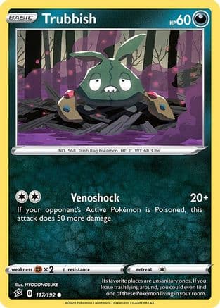 Trubbish — SWSH02: Rebel Clash Pokémon TCG card by HYOGONOSUKE