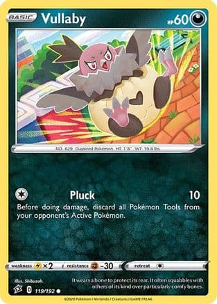 Vullaby — SWSH02: Rebel Clash Pokémon TCG card by Shibuzoh.