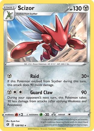 Scizor — SWSH02: Rebel Clash Pokémon TCG card by Ryuta Fuse