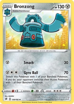 Bronzong — SWSH02: Rebel Clash Pokémon TCG card by MAHOU
