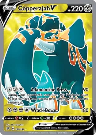 Copperajah V (Full Art) — SWSH02: Rebel Clash