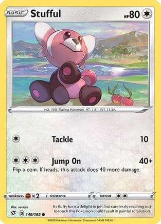 Stufful — SWSH02: Rebel Clash Pokémon TCG card by so-taro