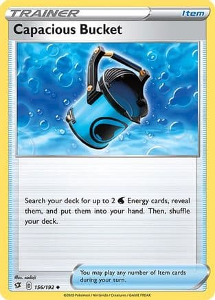 Capacious Bucket — SWSH02: Rebel Clash Pokémon TCG card by sadaji