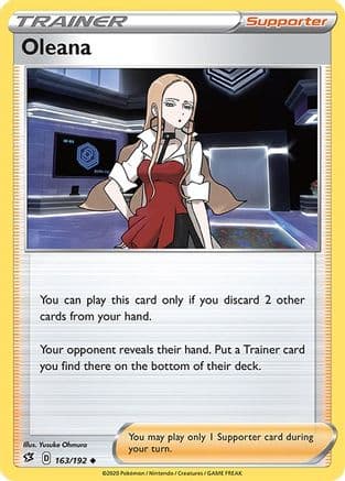 Oleana — SWSH02: Rebel Clash Pokémon TCG card by Yusuke Ohmura