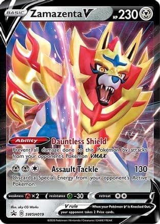 Zamazenta V - SWSH019 — SWSH: Sword & Shield Promo Cards